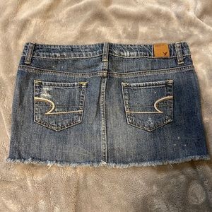 American eagle jean skirt